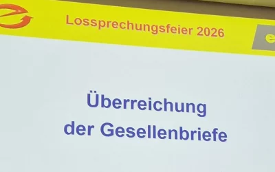 Feierliche Lossprechungsfeier unserer Auszubildenden