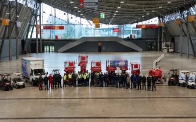 Beleuchtungstausch in drei Messehallen